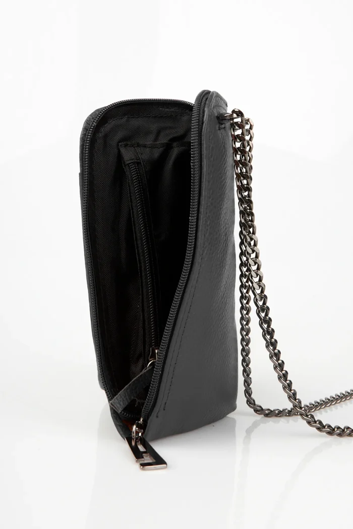 Chain Wallet Phone Bag Μαύρη - Image 8