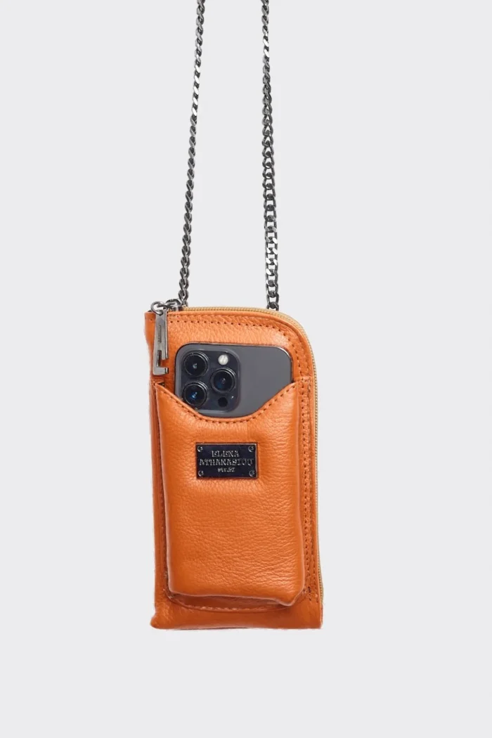 Chain Wallet Phone Bag Πορτοκαλί - Image 2