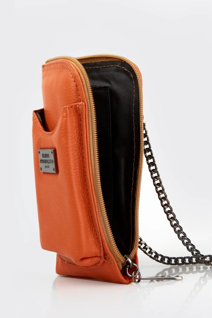 Chain Wallet Phone Bag Πορτοκαλί - Image 6