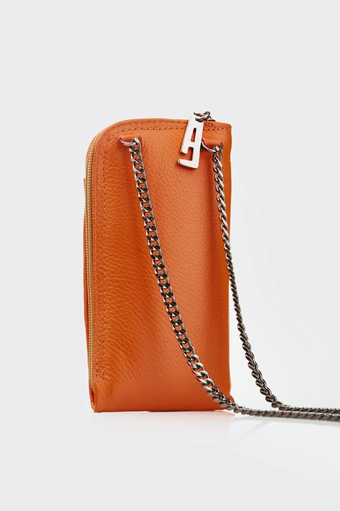 Chain Wallet Phone Bag Πορτοκαλί - Image 7