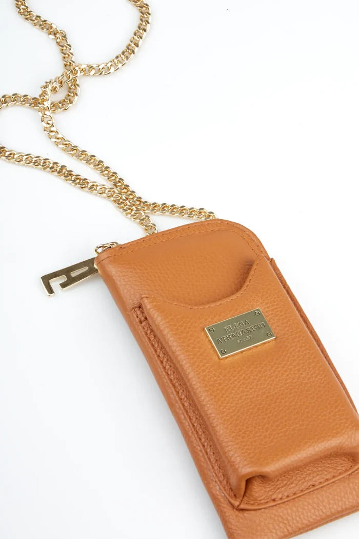 Chain Wallet Phone Bag Κονιάκ - Image 3
