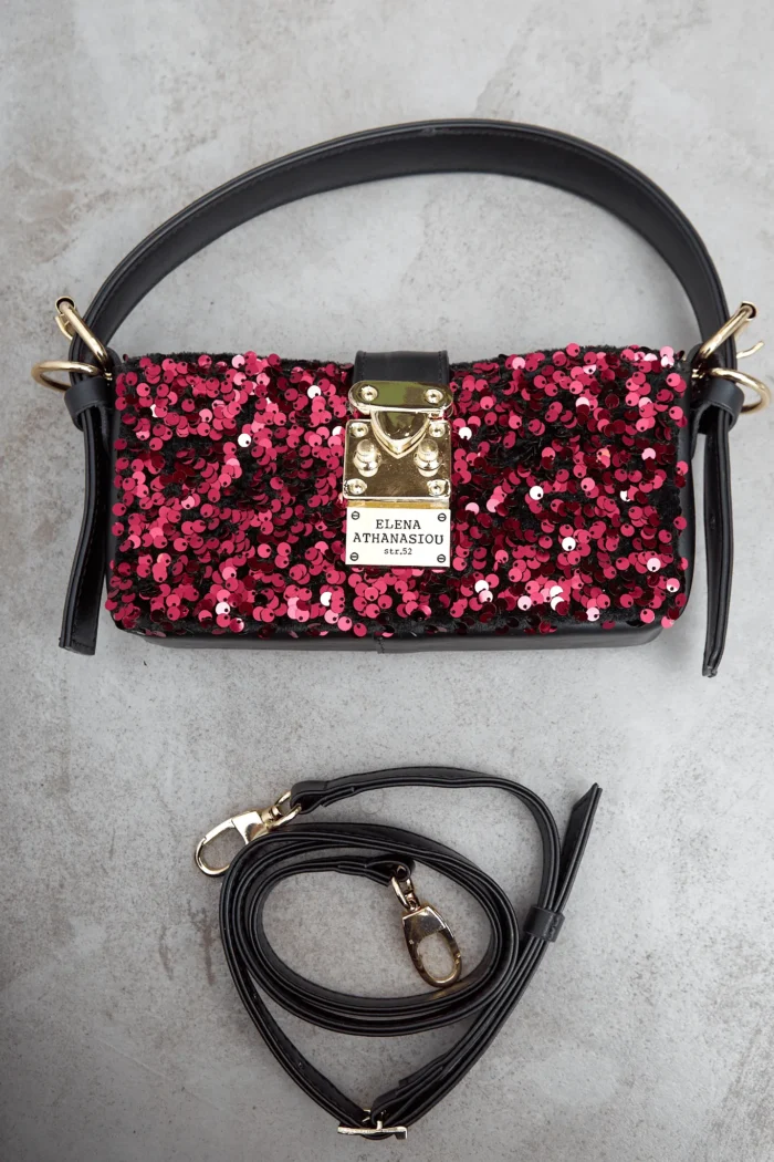 Radiant Square Τσάντα Εξοδου Μπορντω - Image 3