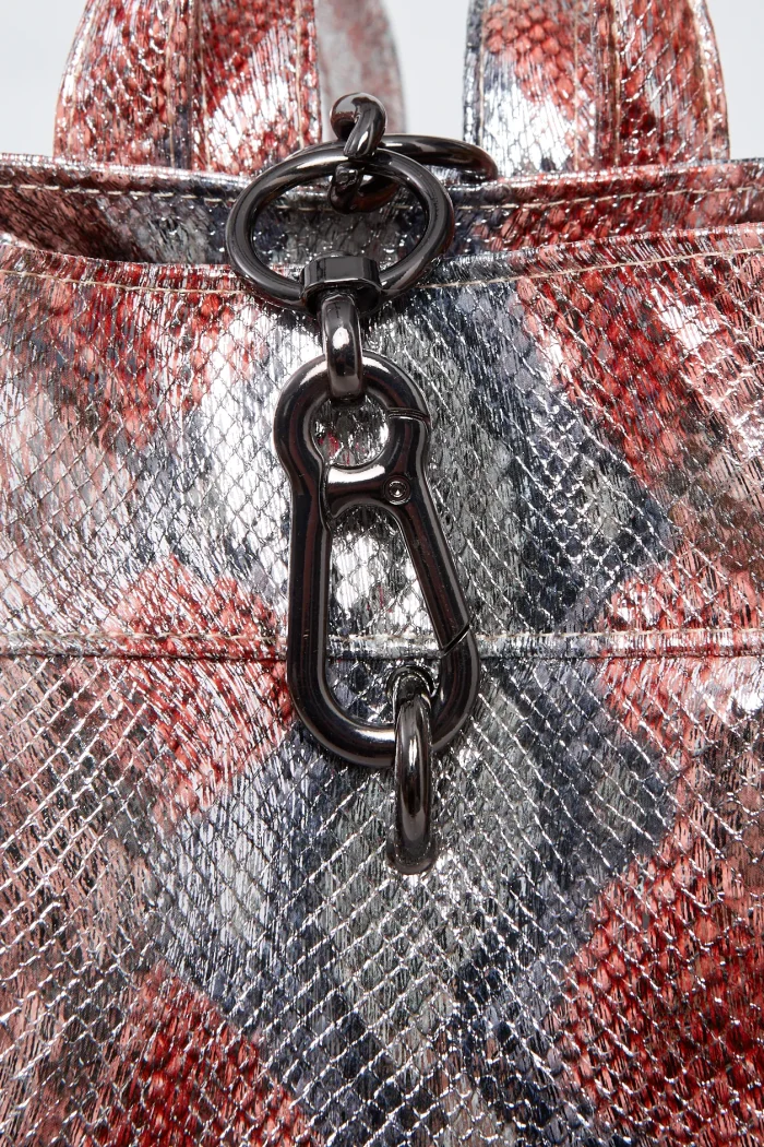 Black N' Metal Shiny Snake Backpack Γυναικείο Ροζ - Image 2
