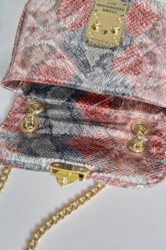 Shiny Snake Τσάντα Εξοδου Ροζ - Image 3