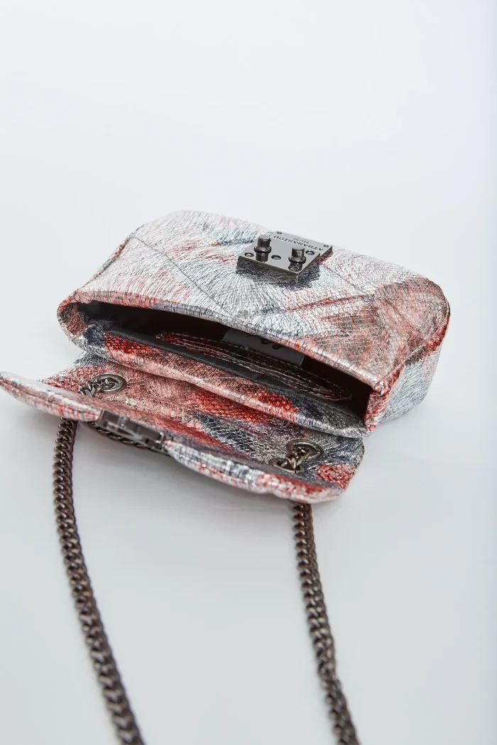 Shiny Snake Τσάντα Εξοδου Ροζ - Image 4