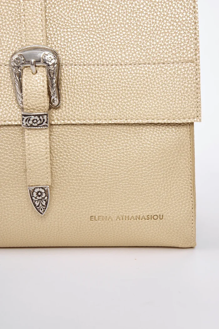 Belt Up Backpack Γυναικείο Χρυσό - Image 5