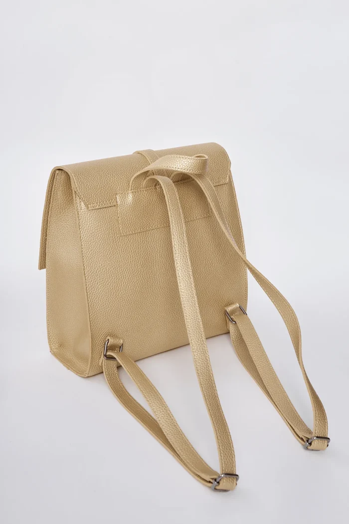 Belt Up Backpack Γυναικείο Χρυσό - Image 3
