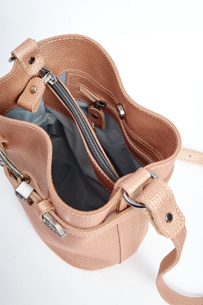 Belt Up Pouch Bag Rose Gold Small - Image 3