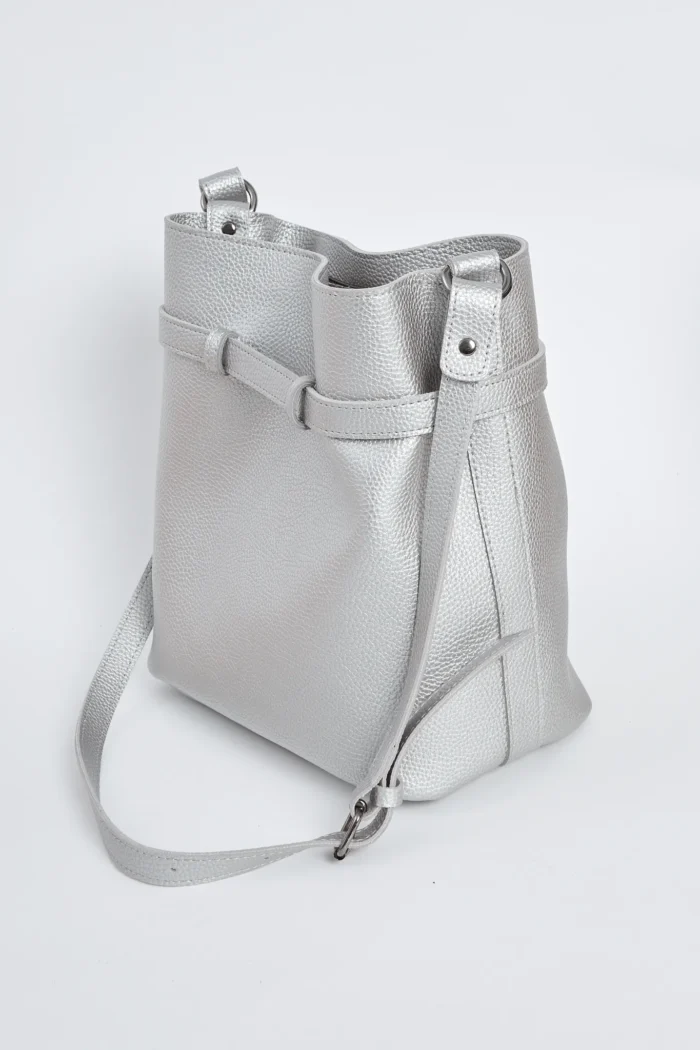 Belt Up Pouch Bag Ασημί Large - Image 2