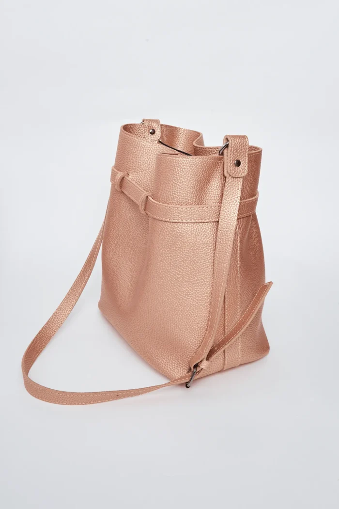Belt Up Pouch Bag Rose Gold Large - Image 2