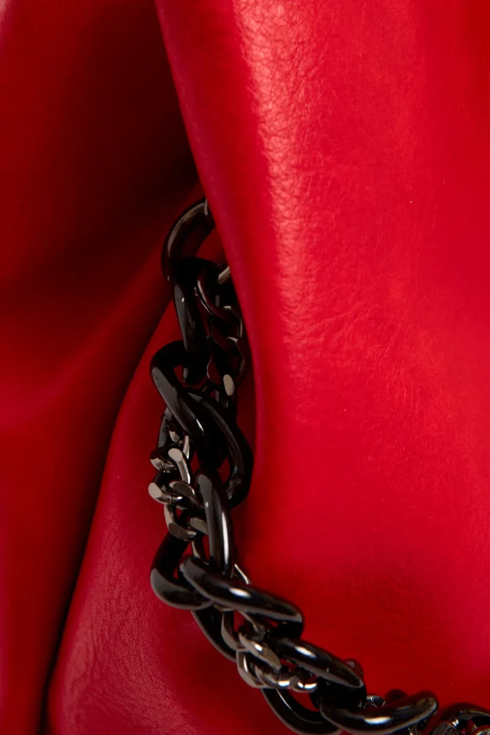 Retro Chain Backpack Γυναικείο Κόκκινο - Image 8