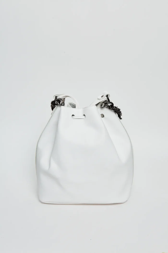 Retro Chain Pouch Bag Λευκό - Image 5