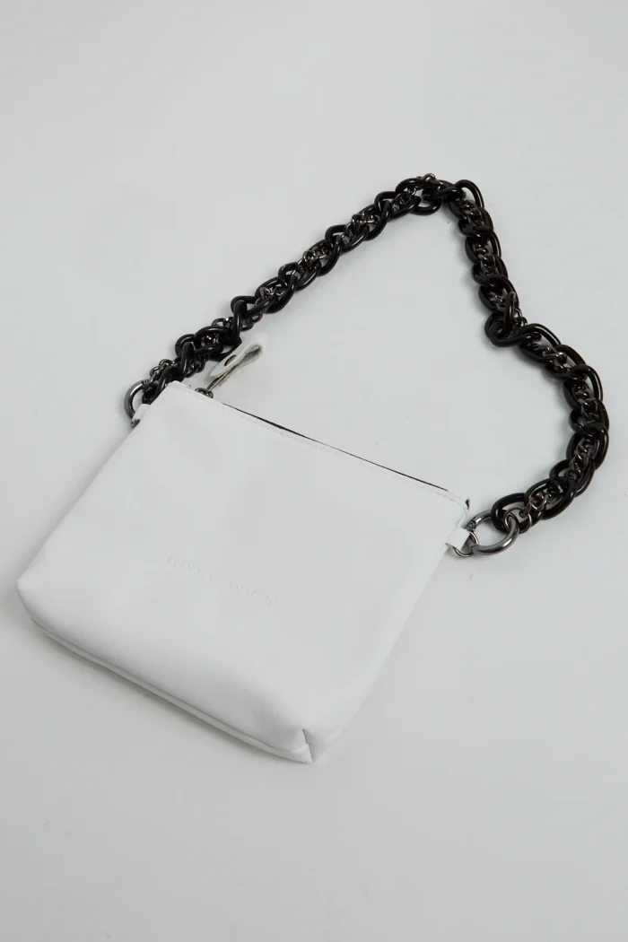 Retro Chain Pouch Bag Λευκό - Image 10