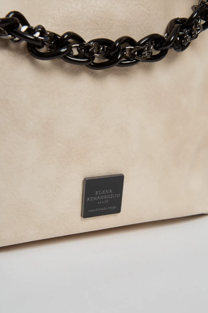 Retro Chain Backpack Γυναικείο Μπεζ - Image 6