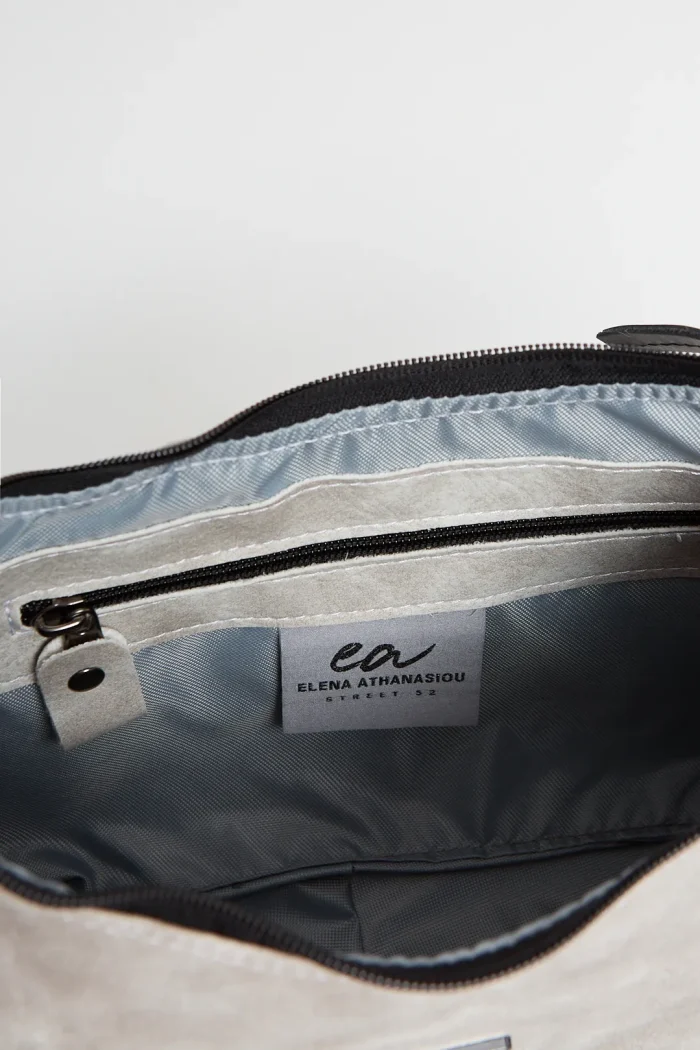 Retro Chain Baguette Bag Γκρι - Image 3