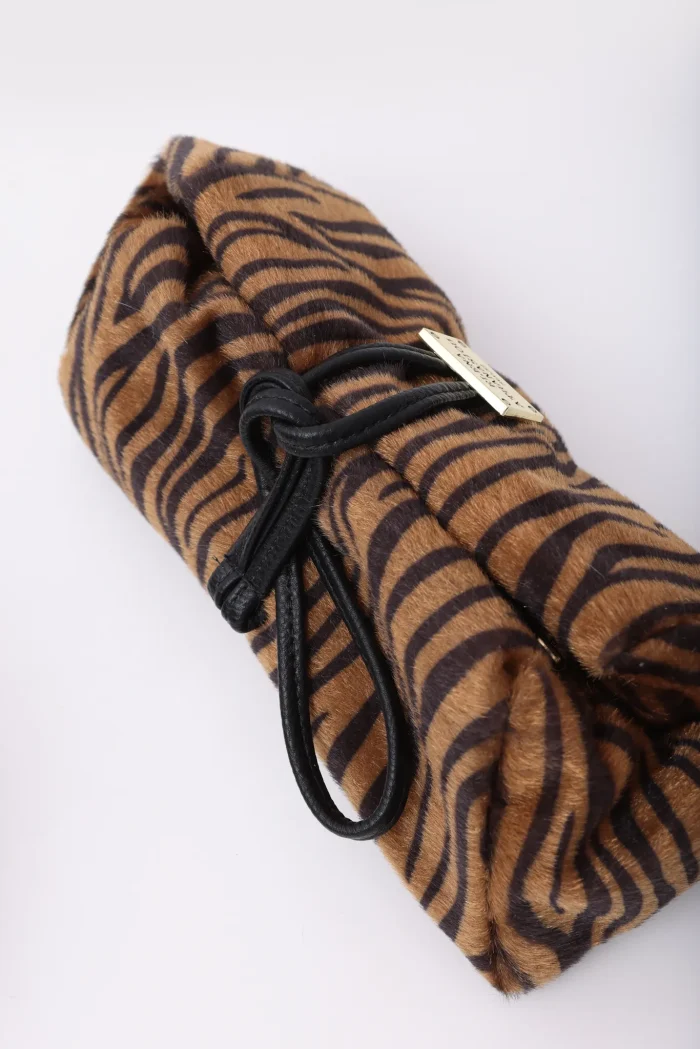 Lunchbag Animal Print Τσάντα Εξοδου Animal Print Καφε - Image 4