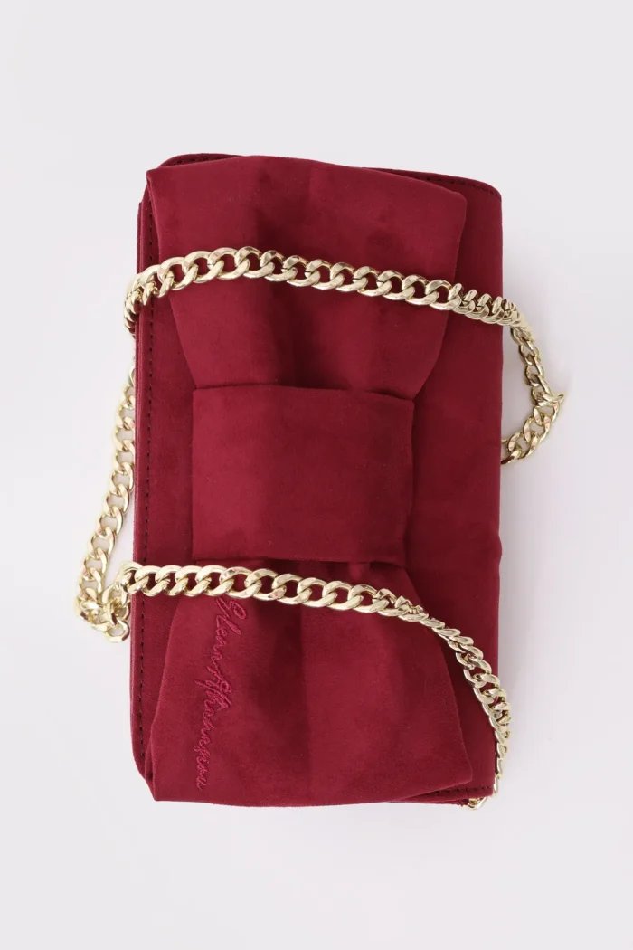 Cocktail Bag Bon Bon Τσάντα Εξοδου Μπορντω - Image 6