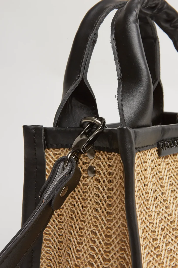 Natural Straw Mini tote & shopper bag Μπεζ - Image 7