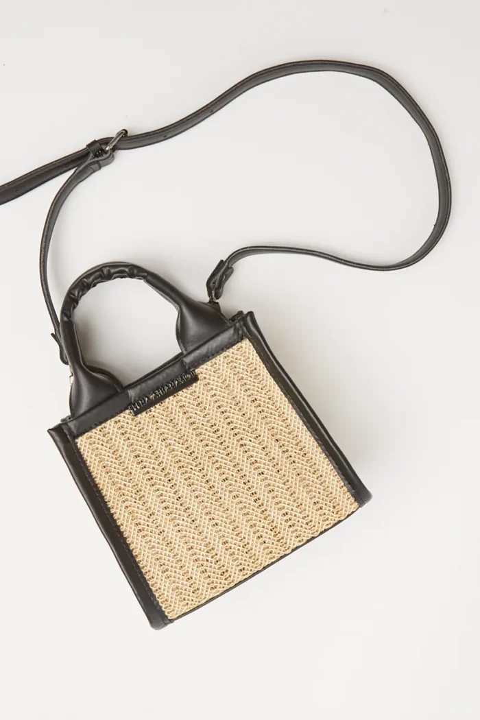 Natural Straw Mini tote & shopper bag Μπεζ - Image 2