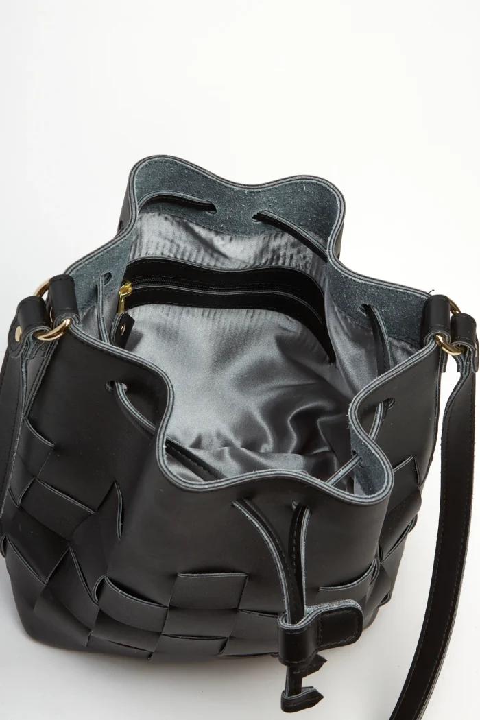Straw Pouch Bag Μαύρο - Image 4