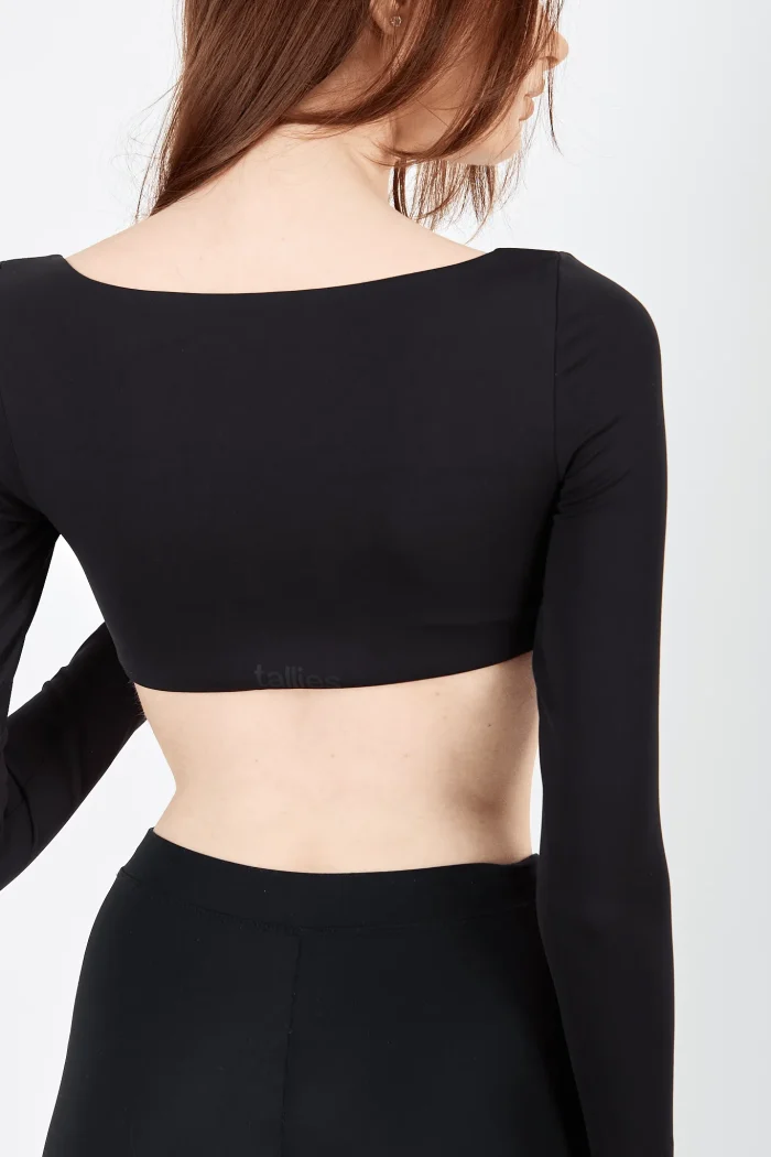 Ariana Crop Top Apparel  Μαυρο - Image 3