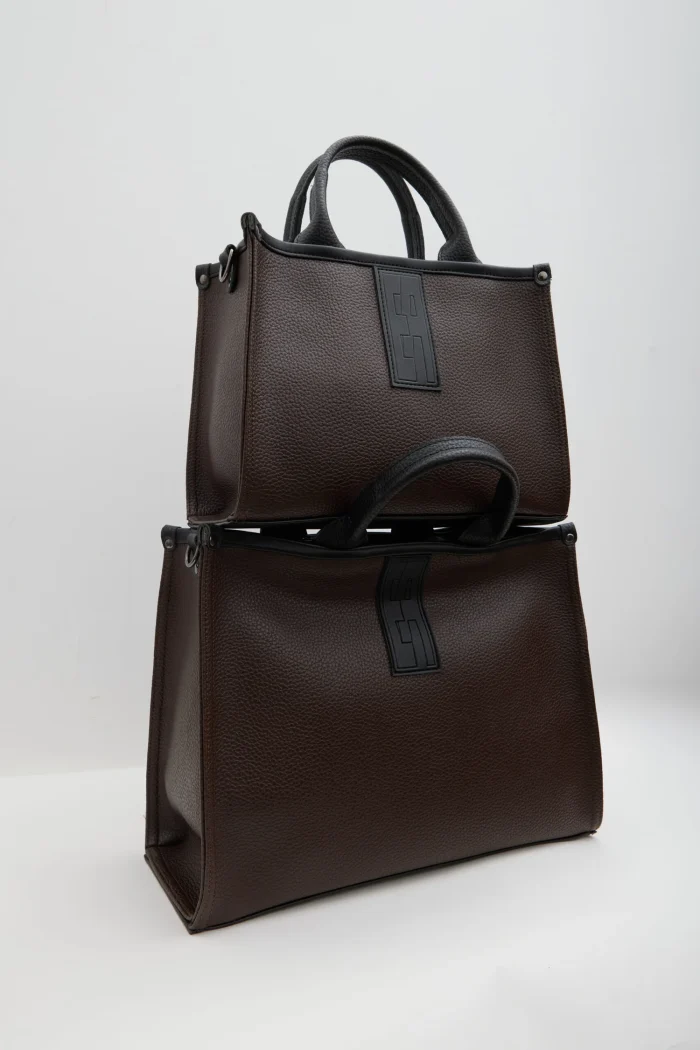 Crosstote Τσάντα Χειρος Σκούρο Κακαο SMALL - Image 3