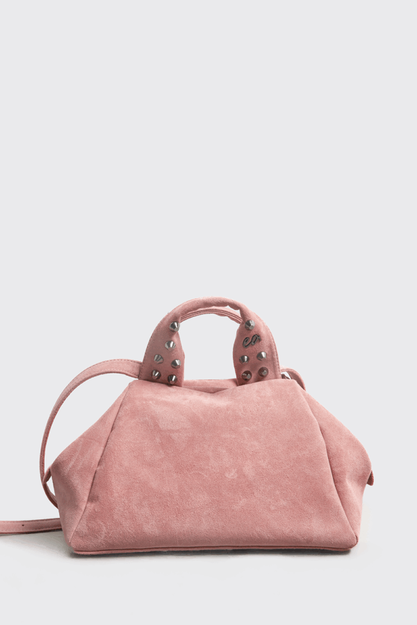 Bubble Bag S Suede Pink