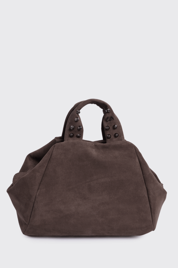 Bubble Bag Suede L Cacao