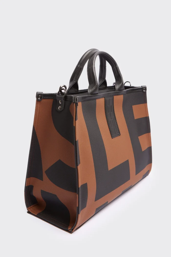 Crosstote Ea Logo Τσάντα Χειρος Καφέ Large - Image 5