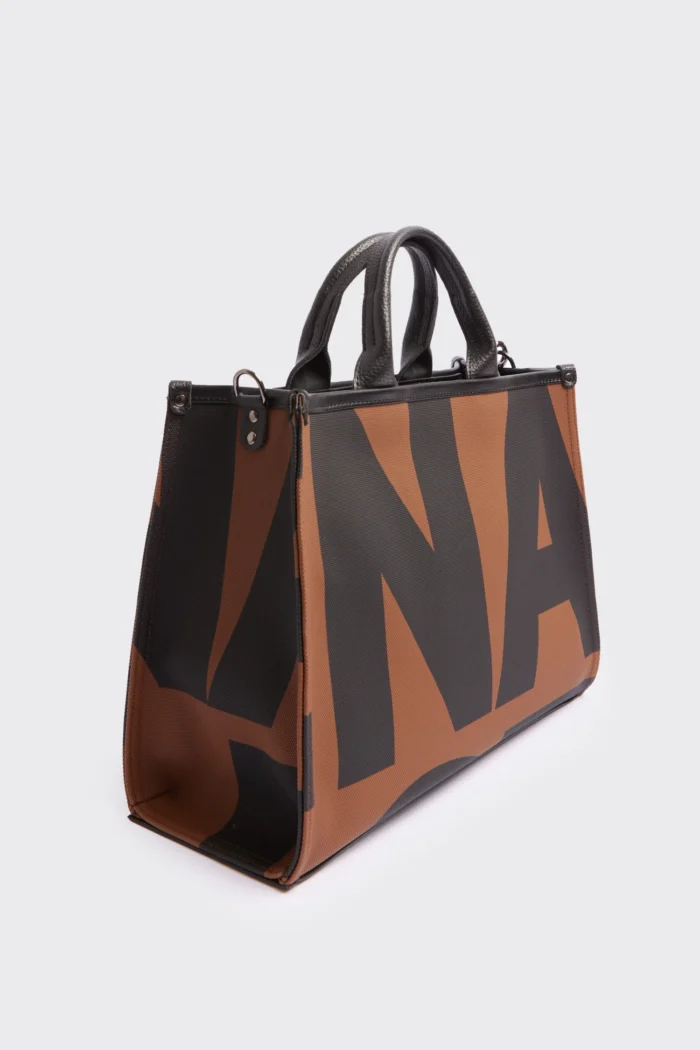 Crosstote Ea Logo Τσάντα Χειρος Καφέ Large - Image 4