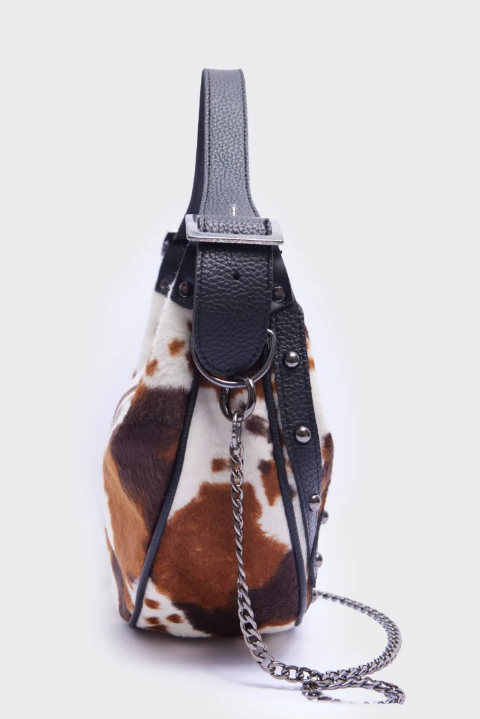 Hype Vegan Τσάντα Ώμου Animal Print - Image 4