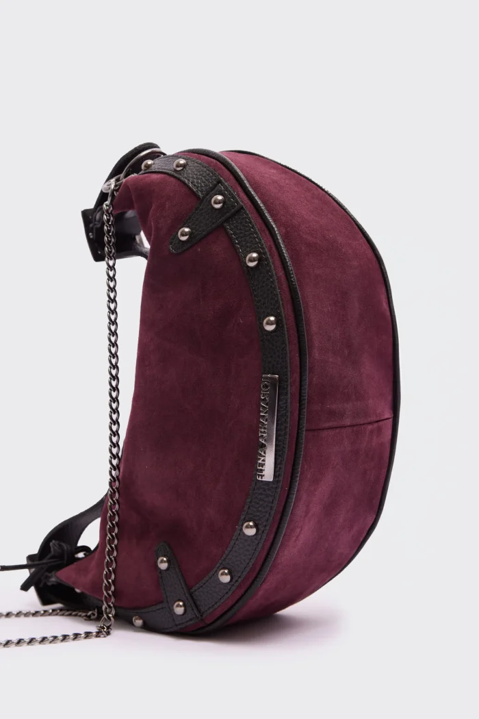 Hype Planet Suede baguette bag  Μπορντώ - Image 4
