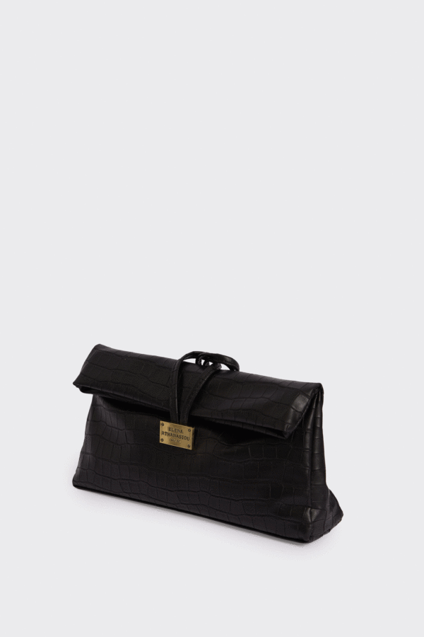 Downtown Lunchbag Croco Black