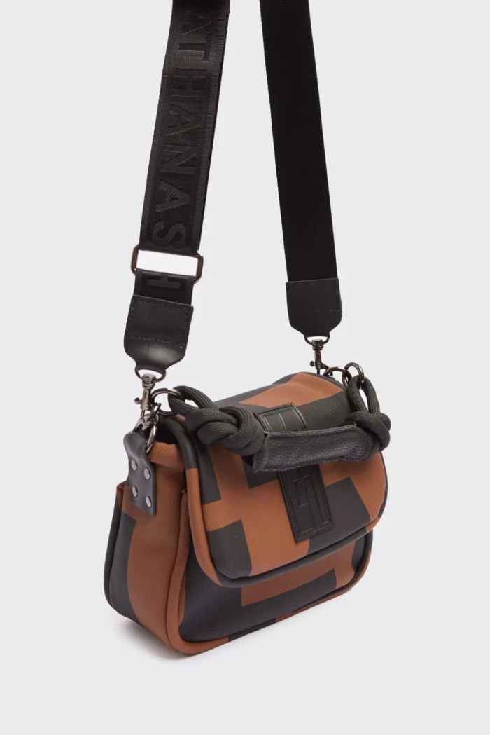 Messenger Combo Shoulder Bag S EA Logo Brown - Image 3