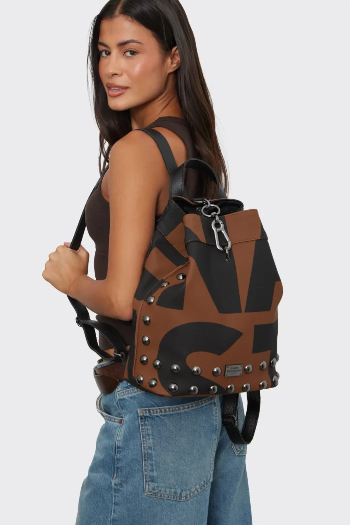 Black N' Metal Hype Ea Logo Backpack Γυναικείο Καφέ - Image 6