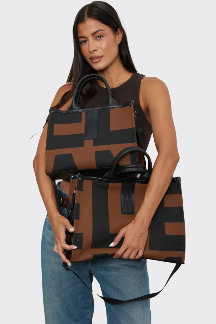 Crosstote Ea Logo Τσάντα Χειρος Καφέ Large - Image 3