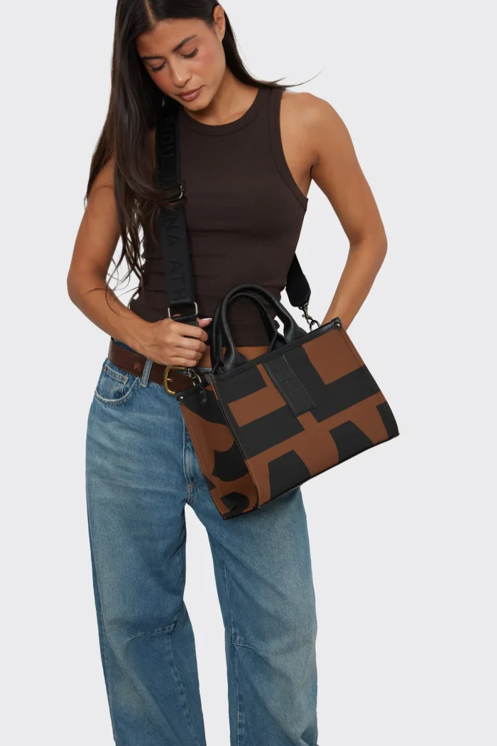 Crosstote Ea Logo Τσάντα Χειρος Καφέ Small - Image 2