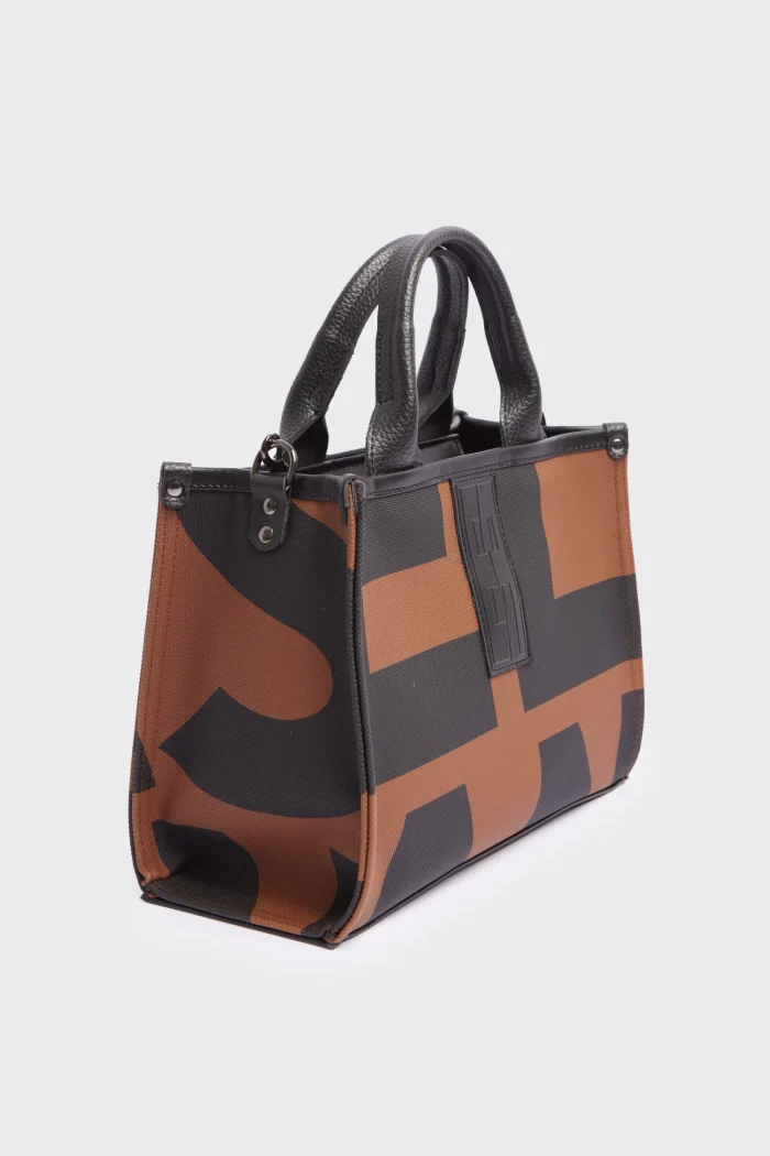 Crosstote Ea Logo Τσάντα Χειρος Καφέ Small - Image 3