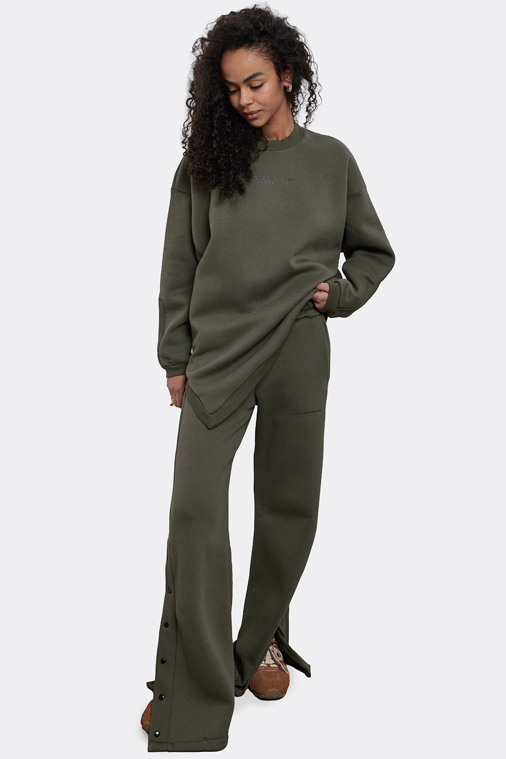 Essential Flared Pants Apparel Χακι - Image 1