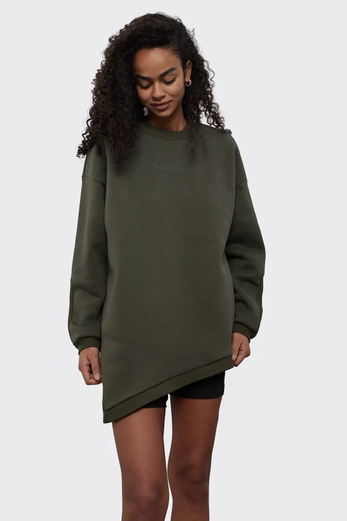 Essential Sweatshirt Apparel Χακι - Image 3