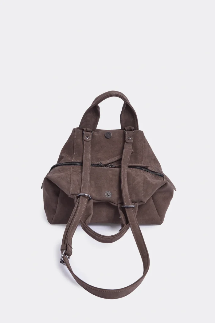 Bubble Bag Suede Τσάντα Χειρος Κακαο - Image 3