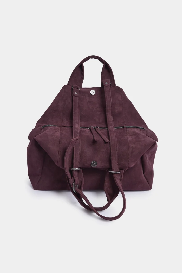 Bubble Bag Suede Τσάντα Χειρος Μπορντω - Image 3