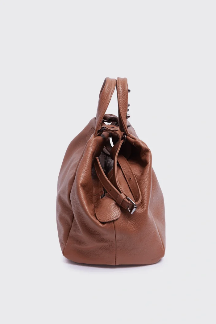 Bubble Bag Τσάντα Χειρος Κονιακ LARGE - Image 7