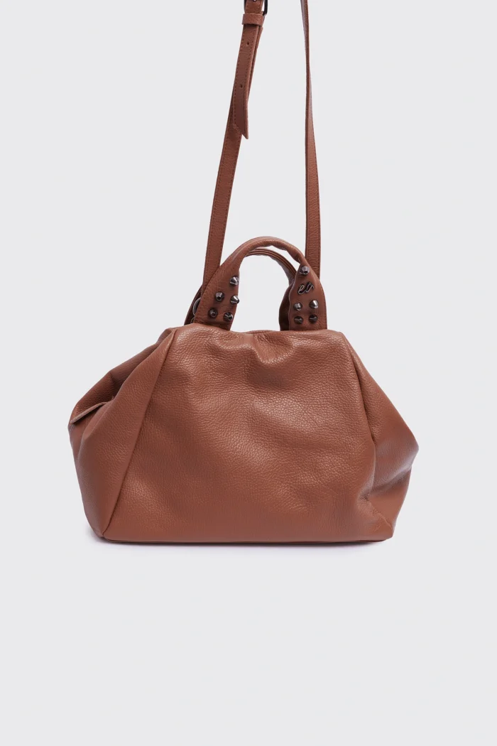 Bubble Bag Τσάντα Χειρος Κονιακ LARGE - Image 4