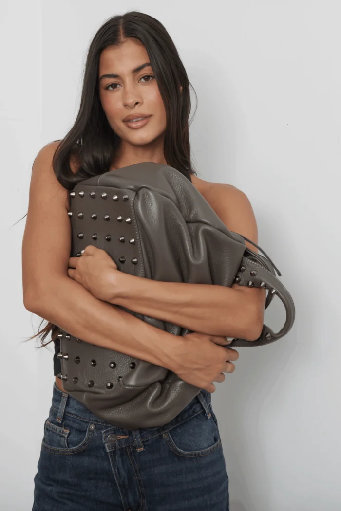 Bubble Bag Τσάντα Χειρος Γκρι - Image 5