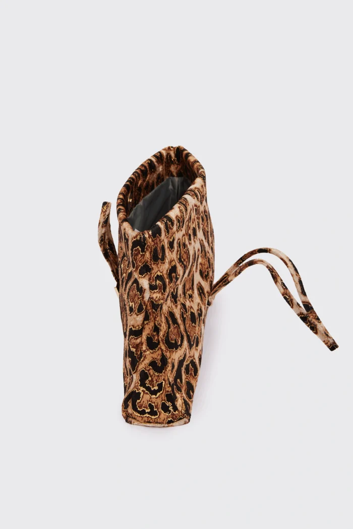 Lunchbag Downtown Animal Print Τσάντα Εξοδου Gold - Image 4