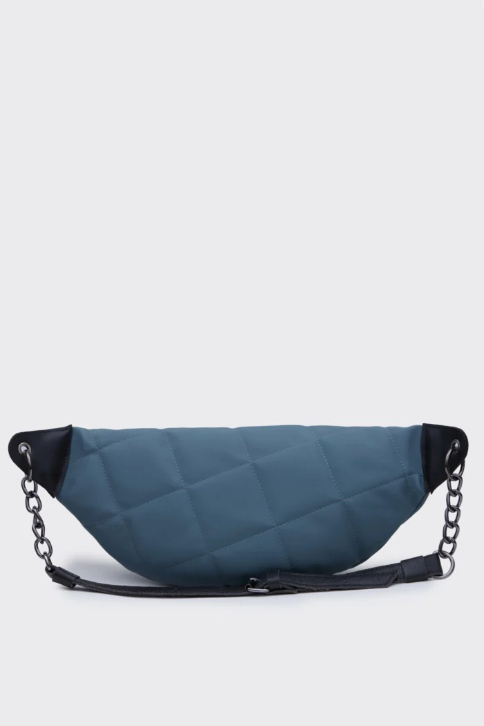 Body Bag Nylon Τσάντα Χιαστι Πετρολ - Image 2