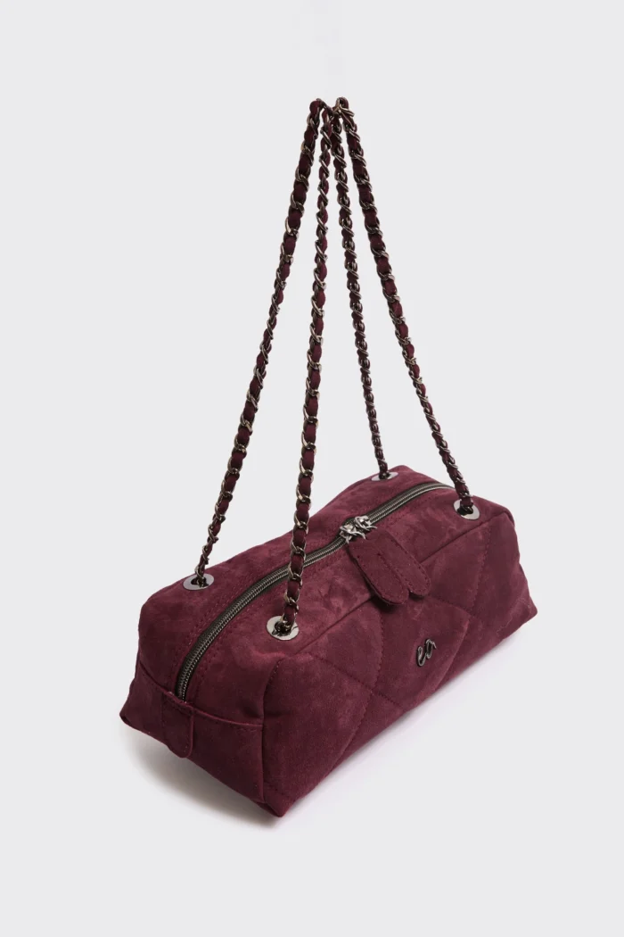 Silhouette Chain Τσάντα Ώμου Μπορντω Small - Image 3