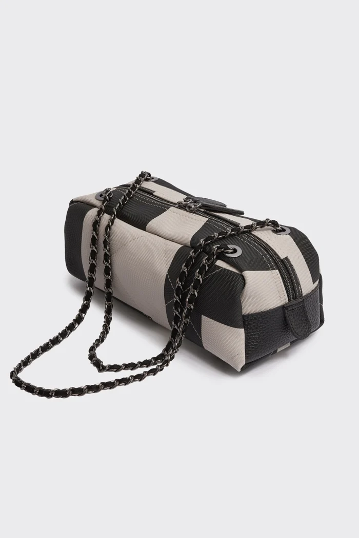 Silhouette Chain Τσάντα Ώμου Μπεζ Small - Image 4