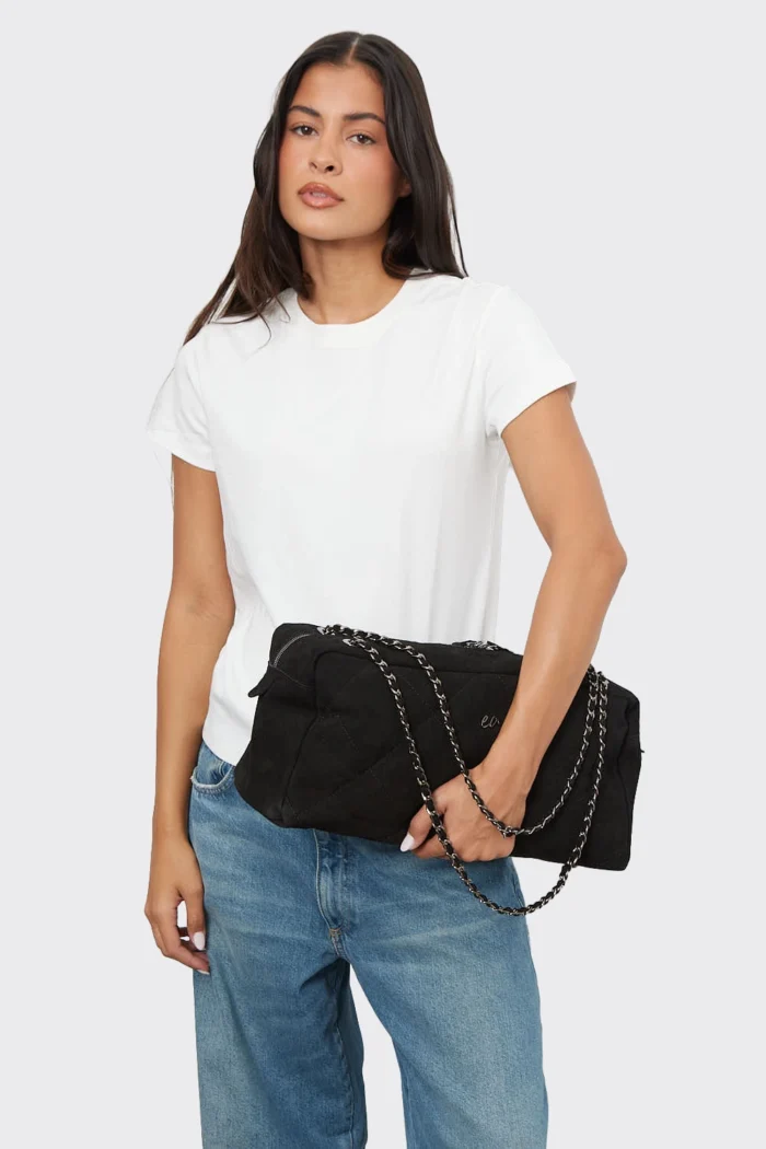 Silhouette Chain Τσάντα Ώμου Μαυρη Xl - Image 2